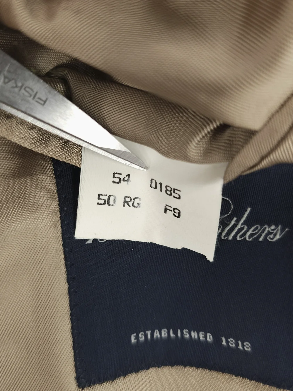 BROOKS BROTHERS Brown Corduroy Sport Coat Size 50R - FLAWS!